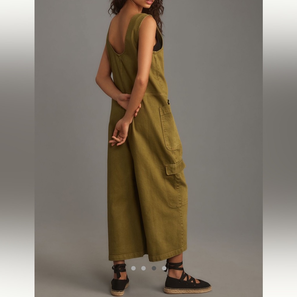 Pilcro Anthropologie Zip Front Wide Leg Jumpsuit - Picture 2 of 5